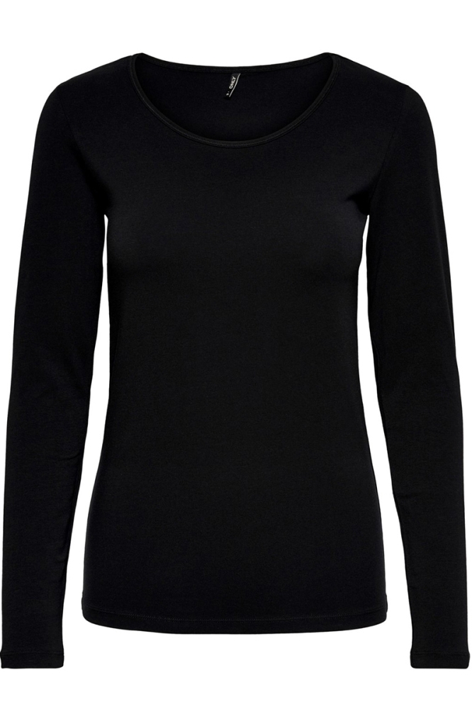 ONLLIVE LOVE L/S O-NECK TOP NOOS JR 15204712 Black