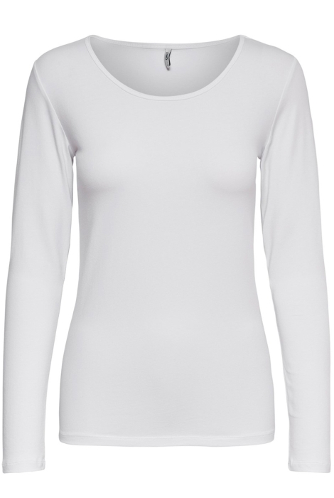 onllive love l/s o-neck top noos 15204712 t-shirt only jr white