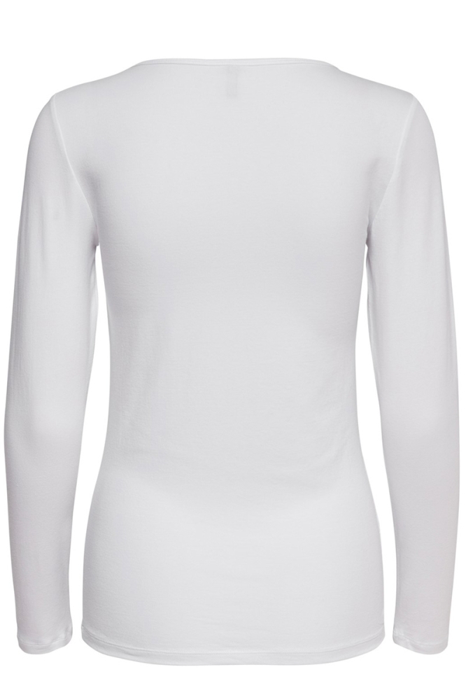 ONLLIVE LOVE L/S O-NECK TOP NOOS JR 15204712 White