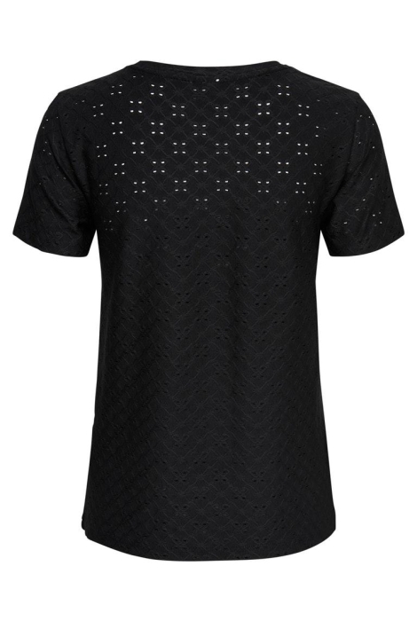 Jacqueline de Yong zwarte dames t-shirt | Achteraanzicht