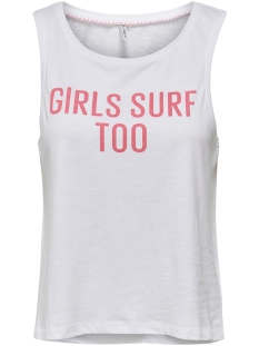 ONLCLARA LIFE TANK S/L TOP BOX JRS 15208572 Bright White/SURF