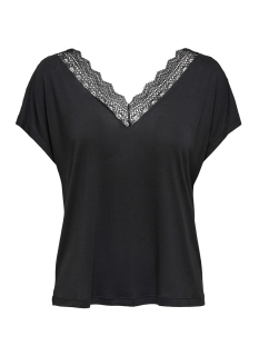 ONLBLAKE S/S LACE MIX TOP JRS 15214259 Black