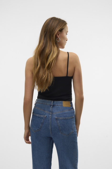 Vero Moda zwarte dames top | Model achteraanzicht