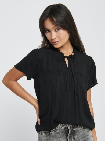 Jacqueline de Yong T-shirt JDYLIMA LIFE S/S TOP WVN 15207809 Black