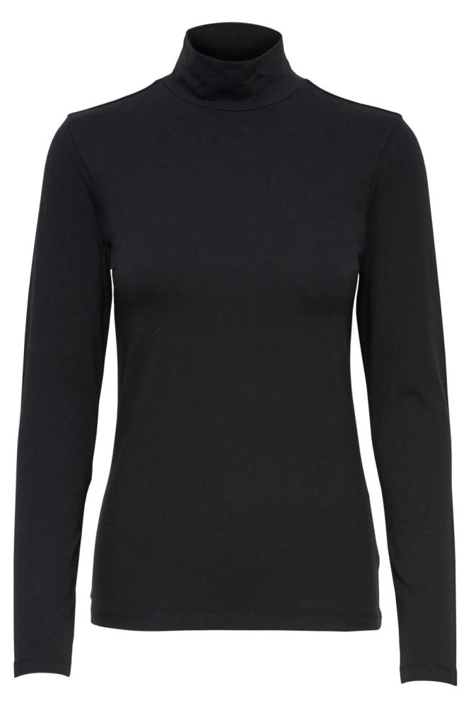 Jacqueline de Yong zwarte dames t-shirt | Vooraanzicht