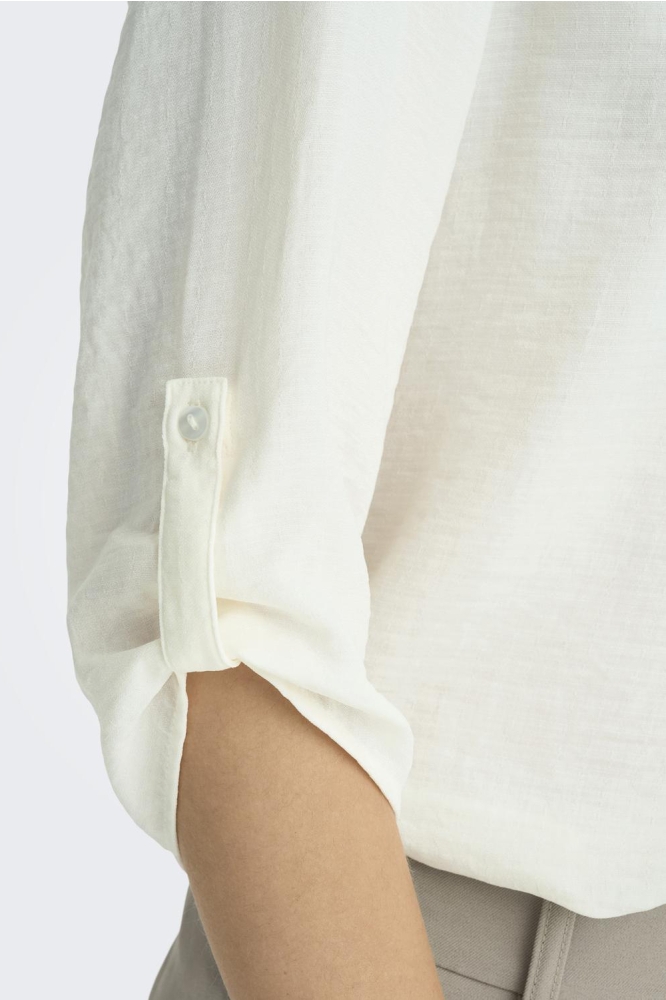 Jacqueline de Yong witte dames blouse | Close up