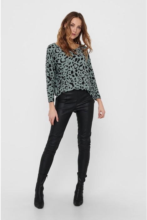 green/moon noos top jrs t-shirt onlelcos only aop chinois dot 15144286 4/5