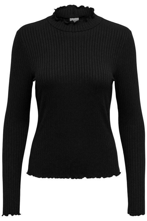 Jacqueline de Yong zwarte dames t-shirt | Vooraanzicht
