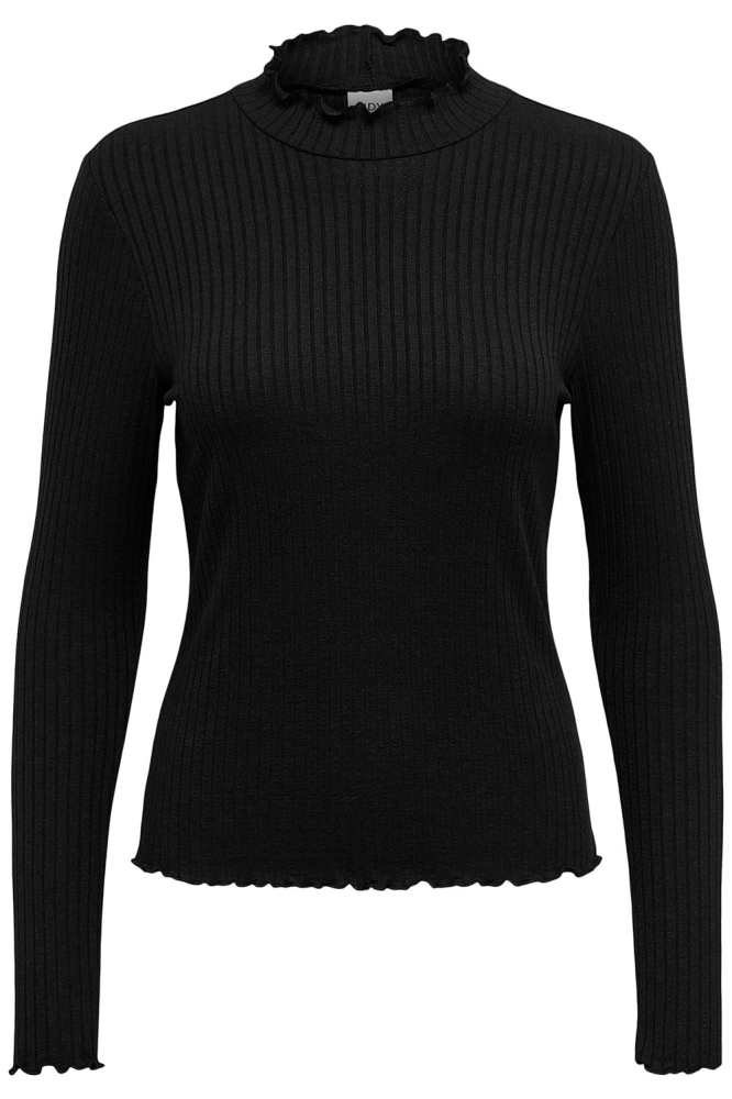 Jacqueline de Yong zwarte dames t-shirt | Vooraanzicht