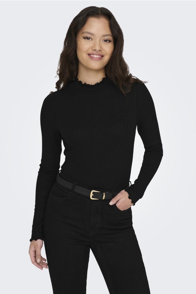 Jacqueline de Yong zwarte dames t-shirt | 