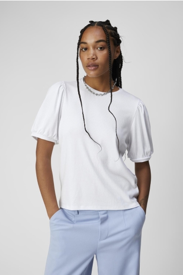 Object T-shirt OBJJAMIE S/S TOP NOOS 23034454 WHITE