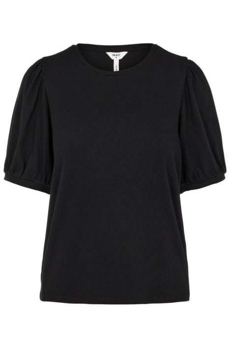 Object zwarte dames t-shirt | Vooraanzicht