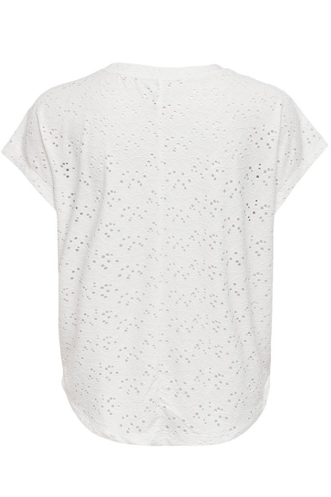 Only witte dames t-shirt | Achteraanzicht