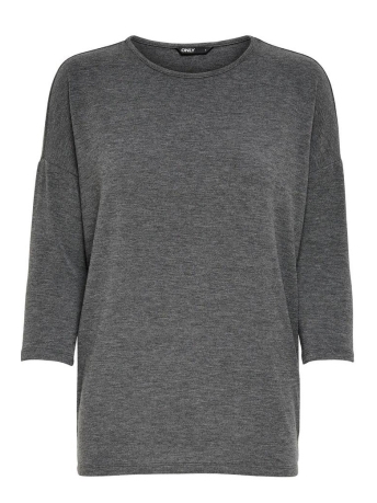 Only T-shirt ONLGLAMOUR 3/4 TOP JRS NOOS 15157920 Dark Grey Melange