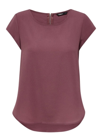 Only T-shirt ONLVIC S/S SOLID TOP NOOS PTM 15142784 Rose Brown
