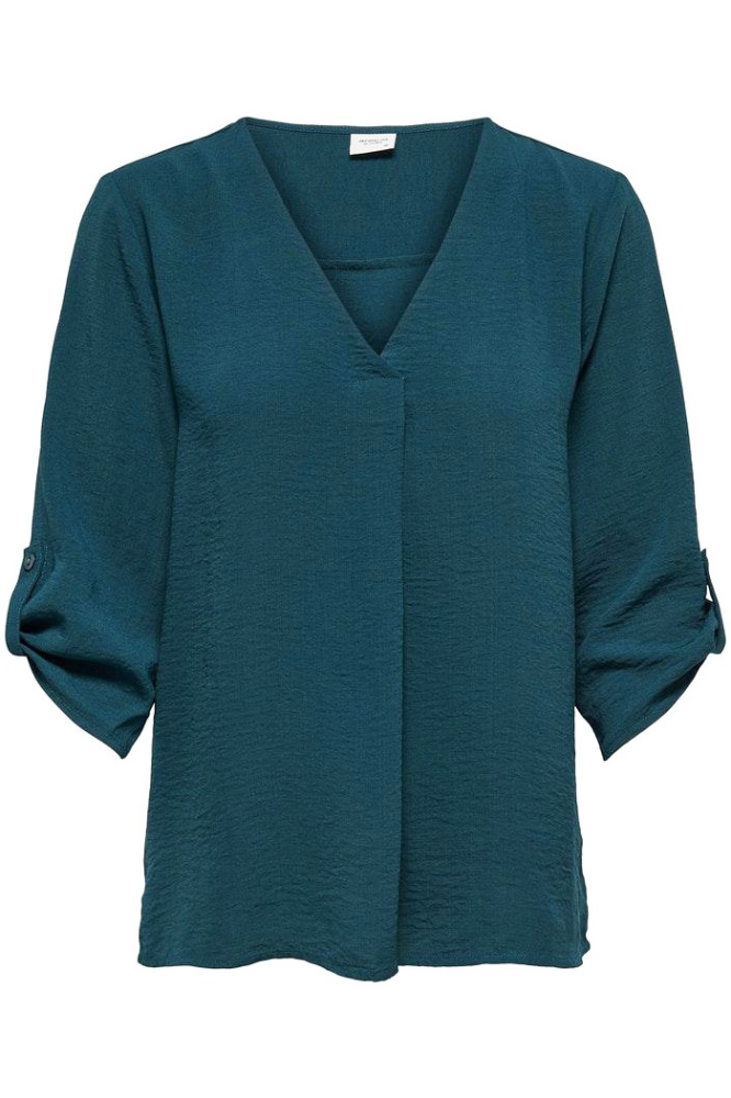 Jacqueline de Yong blauwe dames blouse | Vooraanzicht