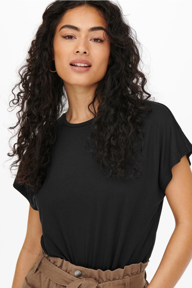 JDYNELLY S/S O-NECK TOP JRS NOOS 15257232 BLACK