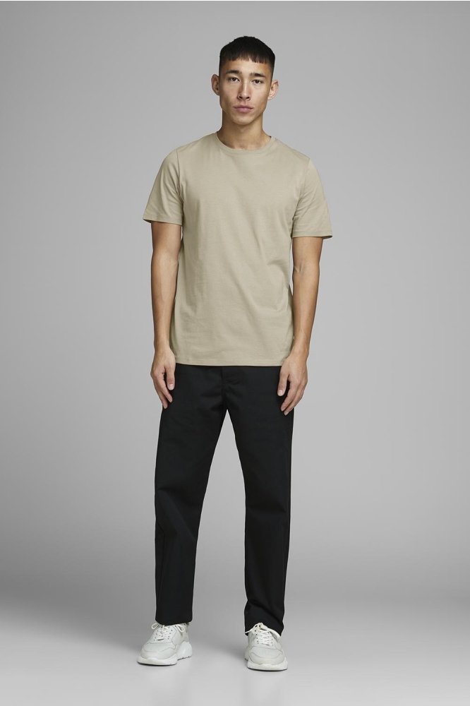 JJEORGANIC BASIC TEE SS O-NECK NOOS 12156101 Crockery/SLIM