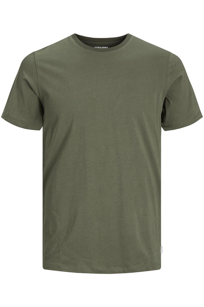 JJEORGANIC BASIC TEE SS O-NECK NOOS 12156101 OLIVE NIGHT/SLIM