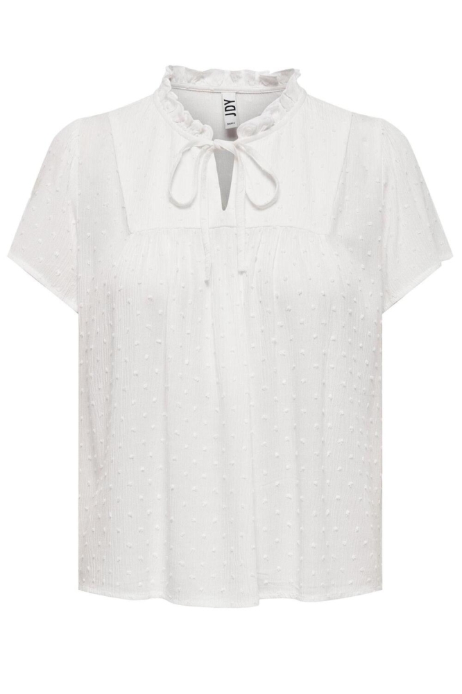 JDYLIMA LIFE S/S TOP WVN 15207809 CLOUD DANCER