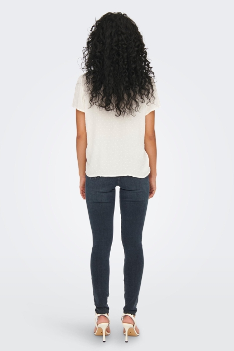 Jacqueline de Yong witte dames t-shirt | Model