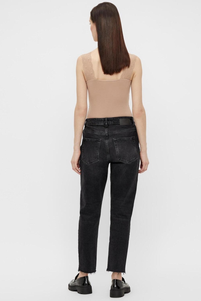 Pieces taupe dames top