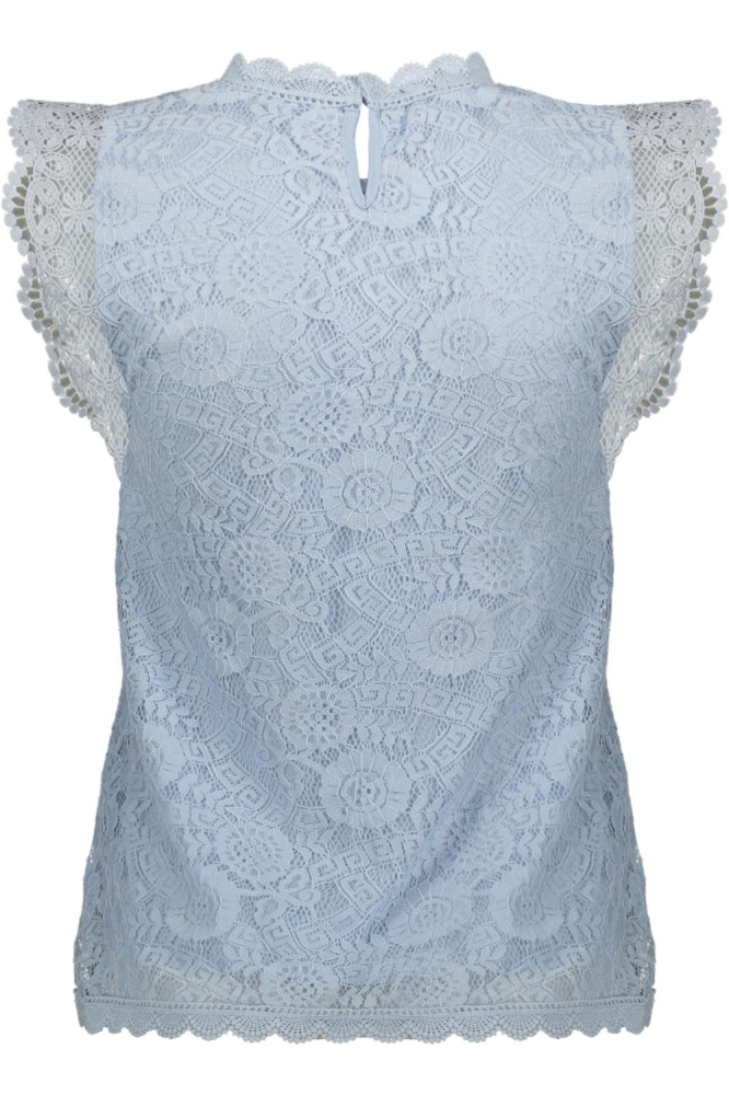 PCOLLINE SL LACE TOP NOOS BC 17120454 Kentucky Blue