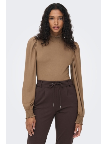 Only Trui ONLELVA L/S SMOCK TOP NOOS NN 15278771 Toasted Coconut