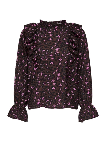 Only Blouse ONLRYLEE LIFE L/S FRILL TOP PTM 15275599 Rose Violet
