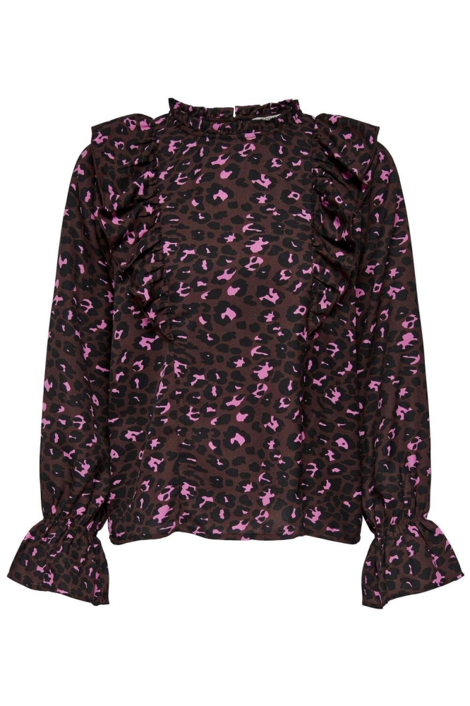 ONLRYLEE LIFE L/S FRILL TOP PTM 15275599 Rose Violet