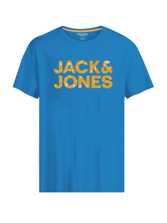 Jack & Jones T-shirt JJNEON POP TEE SS CREW NECK 12221930 French Blue