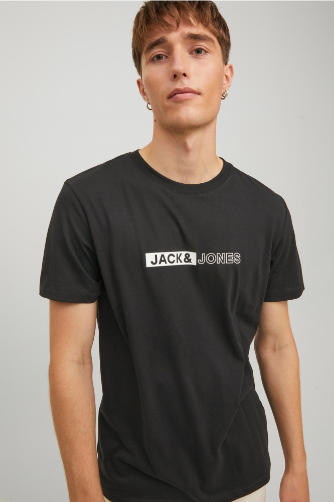 JJNEO TEE SS CREW NECK 12221946 BLACK/SMALL