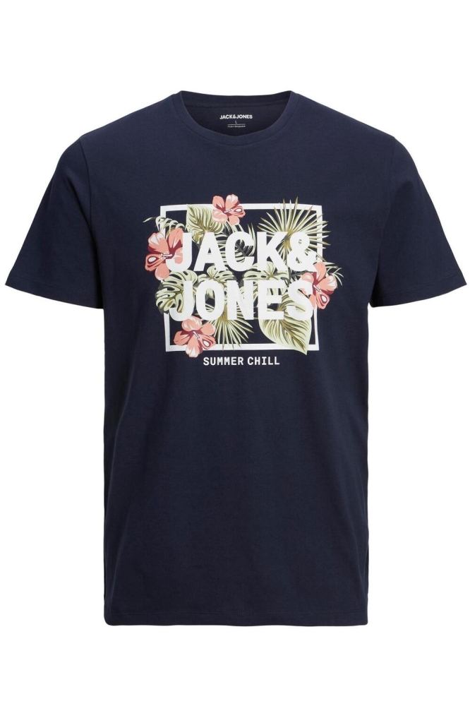 JJBECS SHAPE TEE SS CREW NECK 12224688 NAVY BLAZER