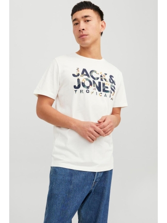 Jack & Jones T-shirt JJBECS SHAPE TEE SS CREW NECK 12224688 CLOUD DANCER