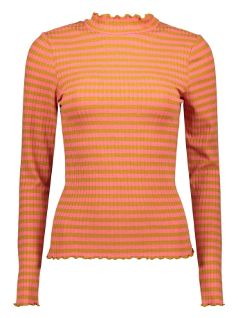 Jacqueline de Yong T-shirt JDYFRANSISKA L/S STRIPE TOP JRS NOO 15266442 Desert Rose/MINERAL YE