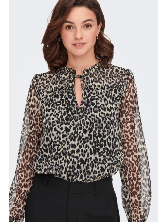 Only Blouse ONLDITSY L/S BLOUSE WVN NOOS 15229700 Black/Leonora