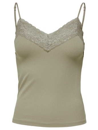 Only Top ONLTILDE RIB LACE SINGLET JRS 15203792 ELM