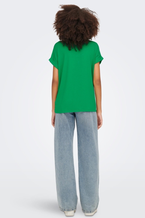 Only groene dames t-shirt | Model