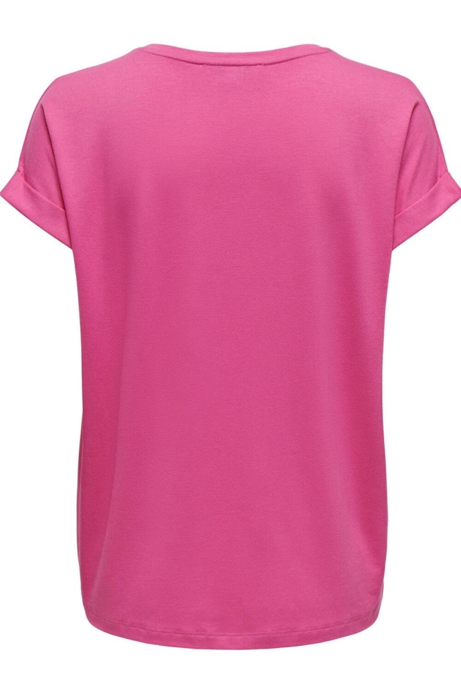 Only roze dames t-shirt | Achteraanzicht