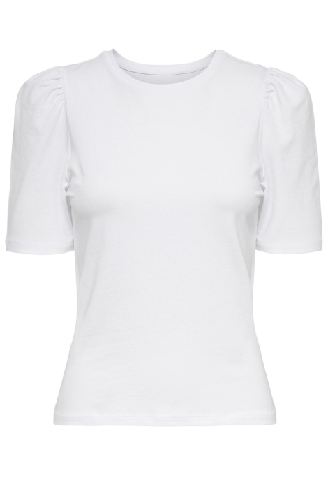 15282484 noos white pufftop onllive t-shirt 2/4 love only jrs