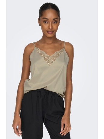 Only Top ONLVICTORIA SL LACE MIX SINGLET WVN 15287104 Creme