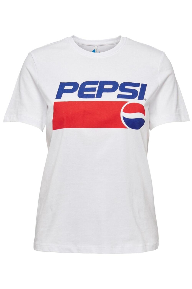 ONLPEPSI REG S/S TOP BOX JRS 15273443 Bright White/LOGO