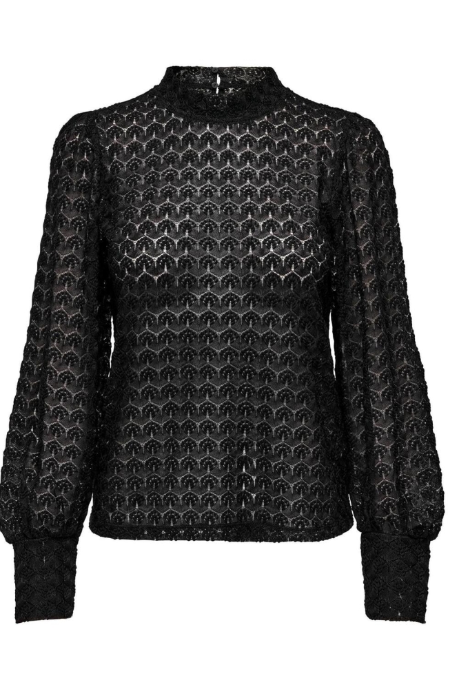 Jacqueline de Yong zwarte dames t-shirt | Vooraanzicht
