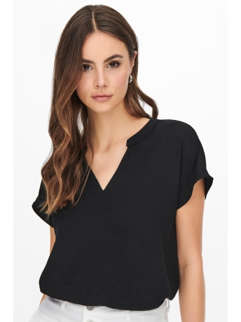Jacqueline de Yong T-shirt JDYLION S/S TOP WVN NOOS 15249287 Black