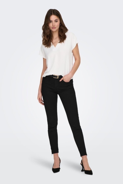 Jacqueline de Yong ecru dames t-shirt | Model