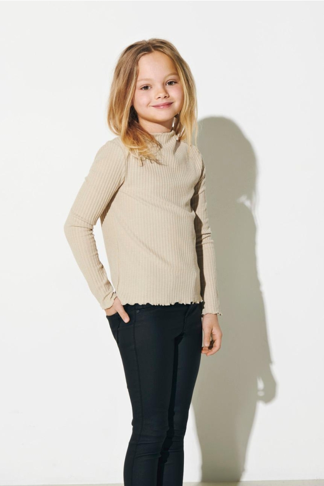 KOGNELLA L/S HIGH NECK TOP JRS NOOS 15212059 Humus