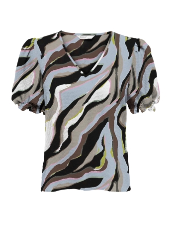 Only T-shirt ONLNOVA LIFE S/S BLAIR TOP AOP PTM 15256766 Humus/351 Hailey