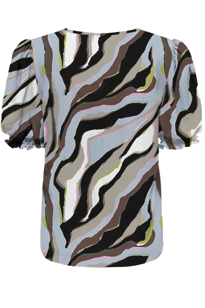 ONLNOVA LIFE S/S BLAIR TOP AOP PTM 15256766 Humus/351 Hailey