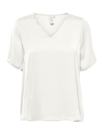 Only T-shirt ONLZIDA SS V-NECK TOP WVN 15288127 Cloud Dancer
