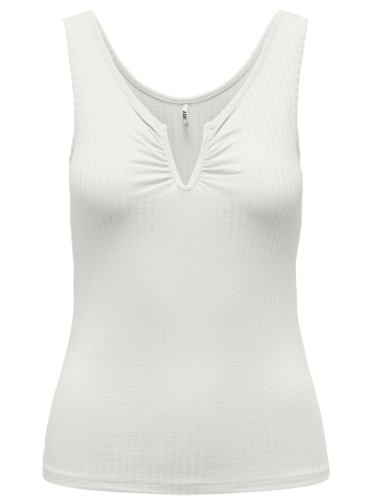 Jacqueline de Yong Top JDYFRANSISKA S/L V-NECK TANK TOP JR 15262701 CLOUD DANCER